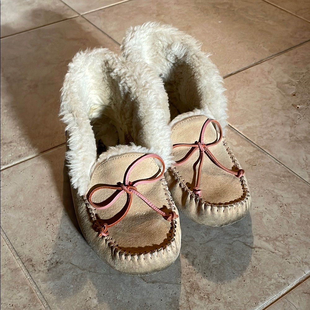 UGG Moccasin Slippers with Leather Laces